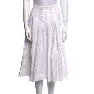 Ciao Lucia White Cotton Poplin Skirt